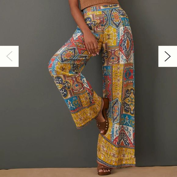 Anthropologie Pants - NWOT Anthropologie Ranna Gill paisley pants